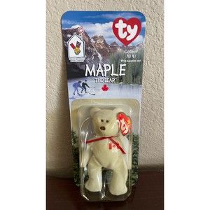 Maple The Bear 1996 Ty Beanie Baby RARE Ronald McDonald Charities NIB